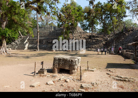 Copan Honduras - Mayan ruins at the Copan archaeological site, UNESCO World Heritage site, Copan, Honduras Central America Stock Photo