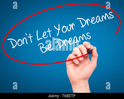 Man Hand writing Don't Let Idiots Ruin Your Day with black marker on ...