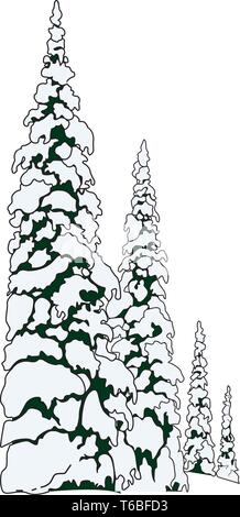 fir tree vector Stock Vector Image & Art - Alamy