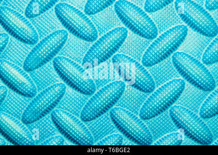 Light blue background of soft foam rubber with pattern Stock Photo