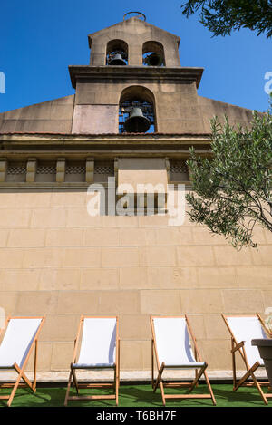 Roof garden in Donostia San Sebastian Stock Photo