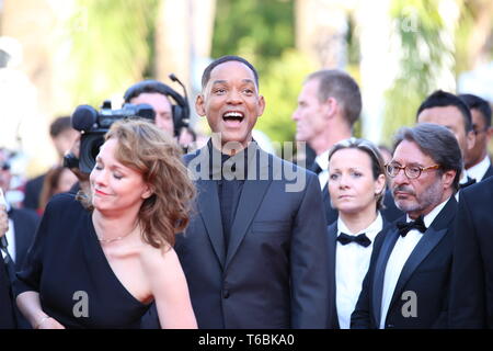 CANNES, FRANCE – MAY 28, 2017: Will Smith attends the Closing Ceremony of the 70th Cannes Film Festival (Photo: Mickael Chavet) Stock Photo