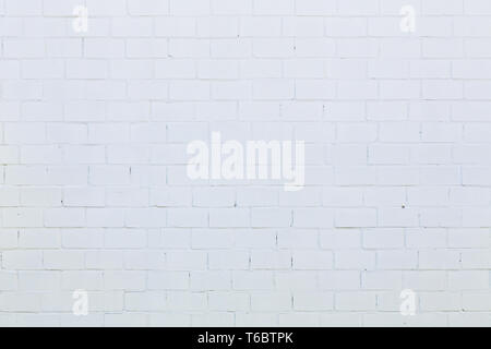 simple white brick wall for backgrounds Stock Photo