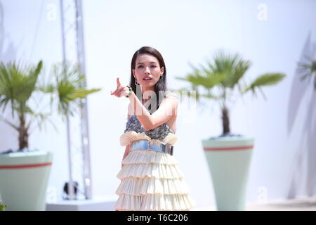 CANNES, FRANCE – MAY 23, 2017: Shu Qi on the Cannes Film Festival 70th anniversary celebration red carpet (Photo: Mickael Chavet) Stock Photo