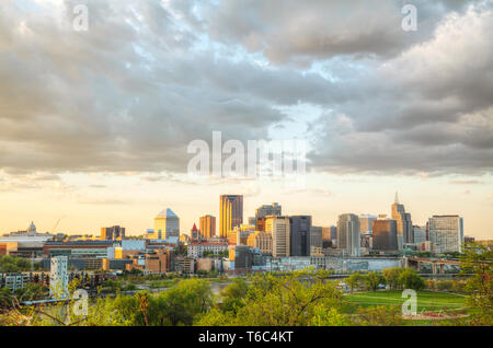 Overview of downtown St. Paul, MN Stock Photo