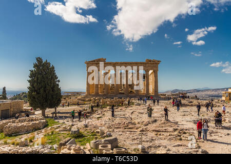 Athens, Greece – Parthenon at the Acropolis on October 25 2018 in Greece. Stock Photo