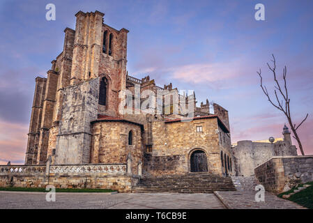 Church of Santa Maria de la Asuncion in Castro Urdiales seaport in Cantabria region of Spain Stock Photo