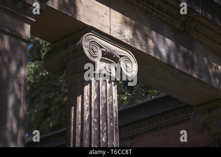 head of an ancient pillar Stock Photo