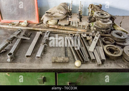 Iron working tools Stock Photo