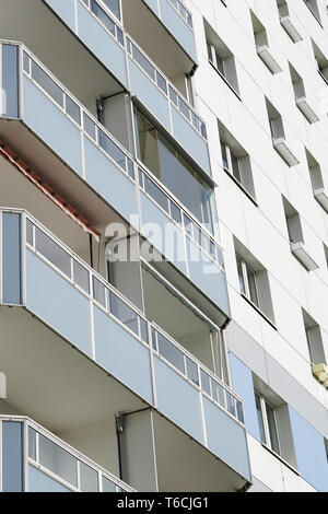 Facade of a house in the city center of Magdeburg Stock Photo