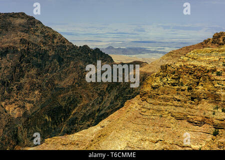 Beautiful landscape around Petra archeological city, Jordan. Stock Photo