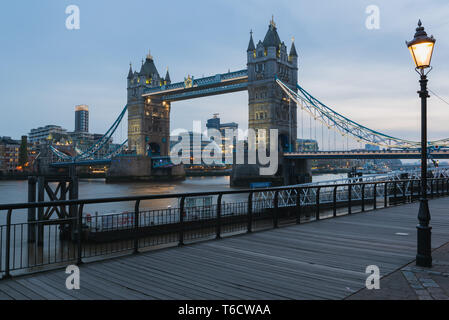 The famous tower bridge in London - England Stock Photo