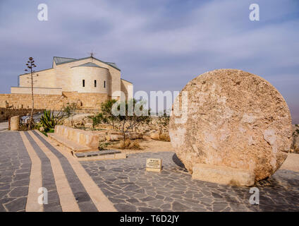 Moses Memorial, Mount Nebo, Madaba Governorate, Jordan Stock Photo