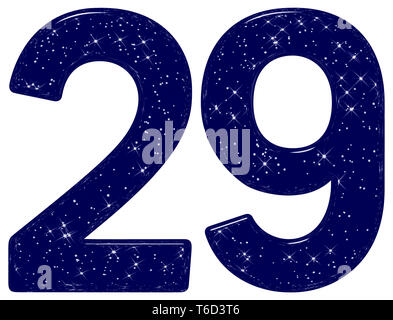 ◆◆ CD 29～Twenty-nine ◆◆ Numeral 29, twenty nine, isolated on white background, 3d