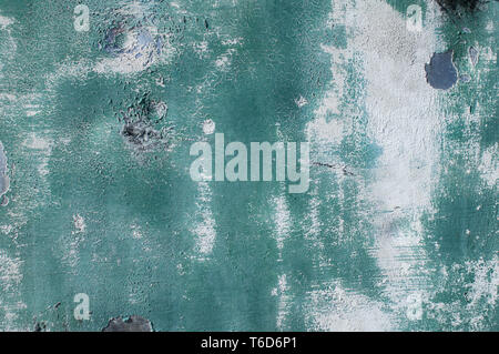 Old weathered painted grunge metal sheet surface Stock Photo