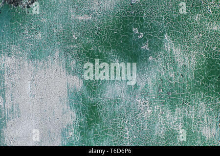 Old weathered painted grunge metal sheet surface Stock Photo