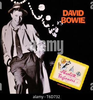 David Bowie - original vinyl album cover - Absolute Beginners - 1986 Stock Photo
