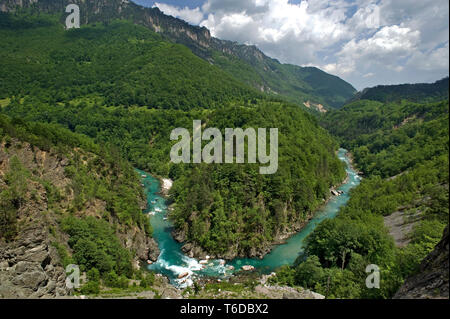 Tara river Canyon in Montenegro Stock Photo