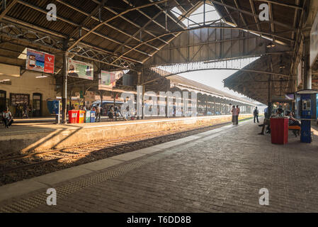 The major train station Colombo Fort, Sri Lanka Stock Photo