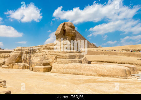 The Great Sphinx of Giza in ancient Egypt Stock Photo
