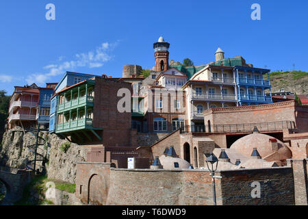 Old houses in downtown, Tbilisi, Georgia Stock Photo