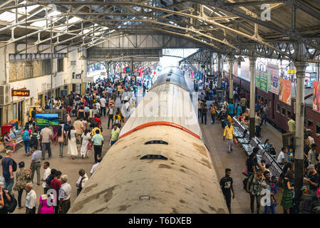 The major train station Colombo Fort, Sri Lanka Stock Photo