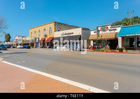 Arroyo Grande, EUA, CA - March 21, 2019: Downtown Arroyo Grande at sunset, Central California, USA. Stock Photo