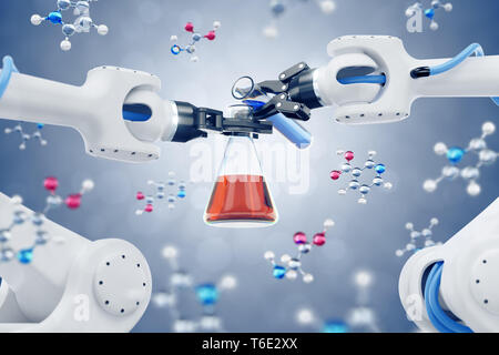 Automated Chemical Synthesis Stock Photo