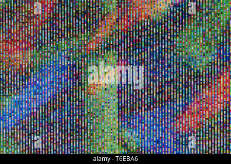 Pixel pattern of a digital glitch Stock Photo