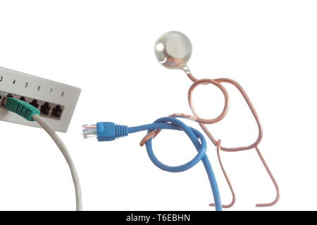 network connection symbol Stock Photo