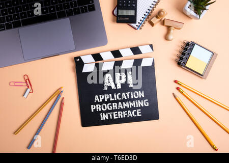 API Application Programming Interface. Information technology and business concept Stock Photo