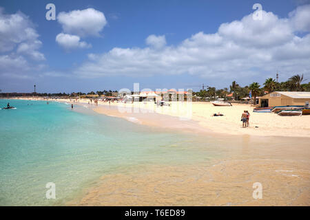 Santa Maria Beach, Sal Island, Cape Verde, Africa Stock Photo