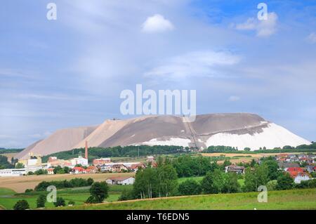 Potash plant with Monte-Kali Neuhof-Ellers in Neuhof Hesse Germany Stock Photo