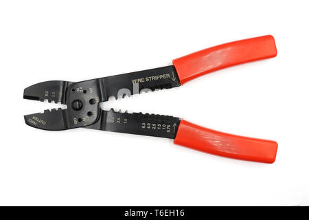 wire stripper or wire cutter isolated on white background High resolution image gallery. Stock Photo