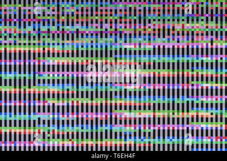Pixel pattern of a digital glitch Stock Photo