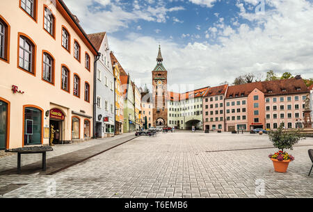 Medieval town Landsberg am lech, Germany Stock Photo