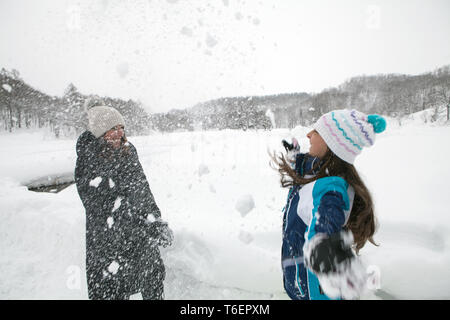 Resort scenes, Niseko, Hokkaido, Japan Stock Photo