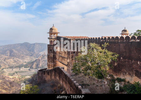 Jaigarh Fort in Amer. Jaipur Rajasthan. India Stock Photo