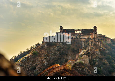 Jaigarh Fort in Amber. Jaipur Rajasthan. India Stock Photo