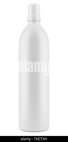 blank plastic cleaner bottle template isolated on white background