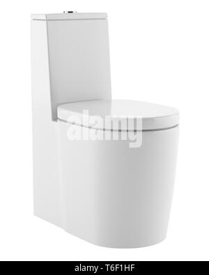 modern standing toilet bowl isolated on white background Stock Photo ...