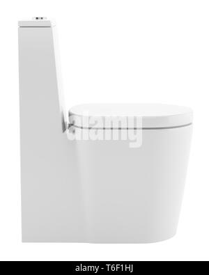 modern standing toilet bowl isolated on white background Stock Photo ...