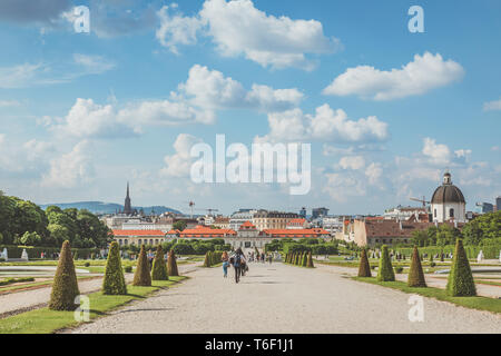 Lower Belvedere in Vienna Stock Photo