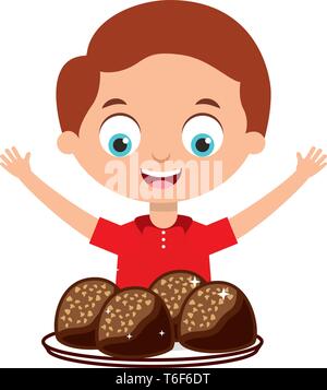 eating brownies clipart