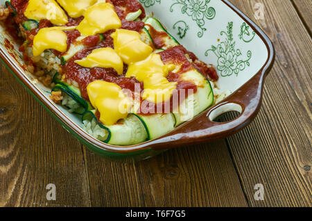 Zucchini Enchiladas Stock Photo