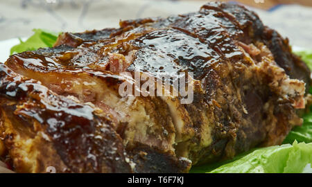 Jamaican Jerk Spare Ribs Stock Photo