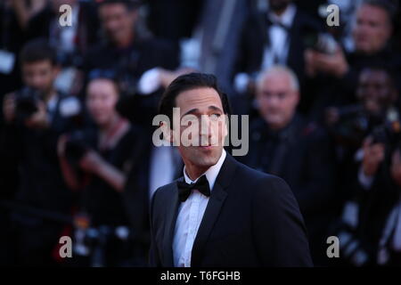 CANNES, ITALY – MAY 17, 2017: Adrien Brody attends the screening of 'Ismael's Ghosts' at the 70th Cannes Film Festival (Photo: Mickael Chavet) Stock Photo