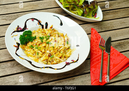 Cheese spaetzle Stock Photo