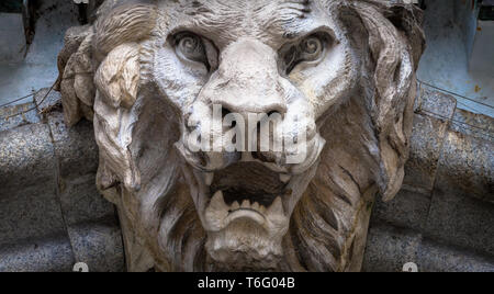 Lion-Shaped Demon head Stock Photo