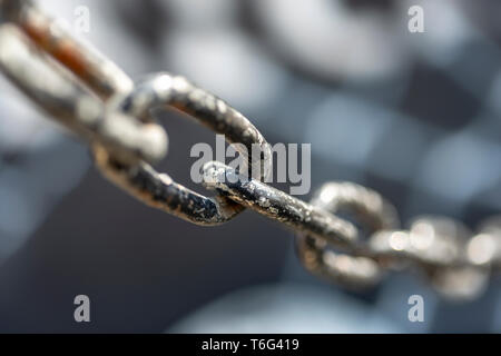 Chain on a blurred background Stock Photo